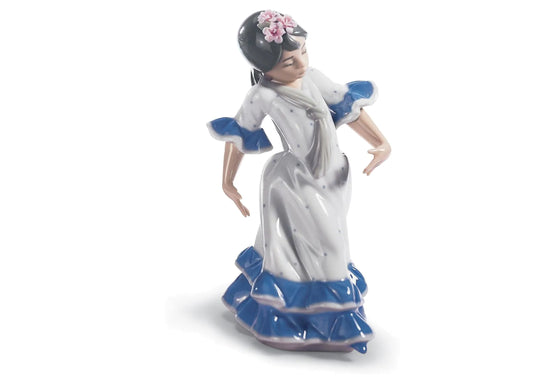 Juanita Flamenco Dancer Girl - Blue