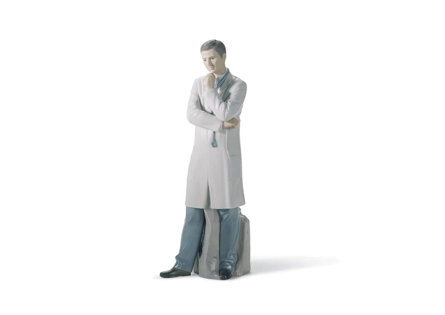 Male Doctor Figurine. Fair skin