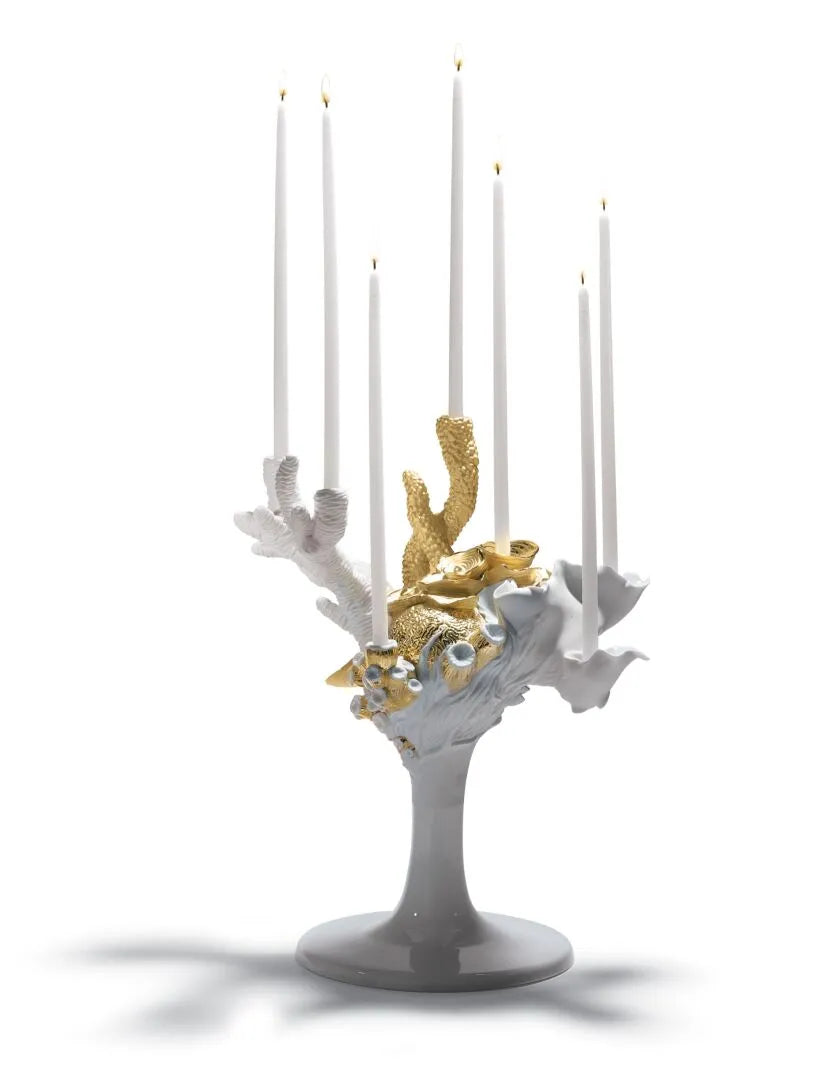 Naturofantastic Candle Holder. Golden Lustre