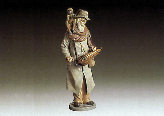 Lladro Old man with Monkey