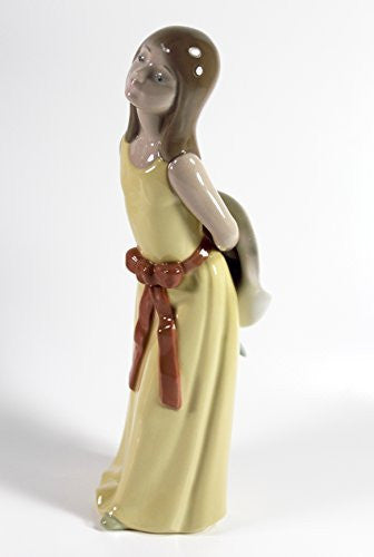 Lladro "Naughty Girl with Straw Hat" - china-cabinet.com