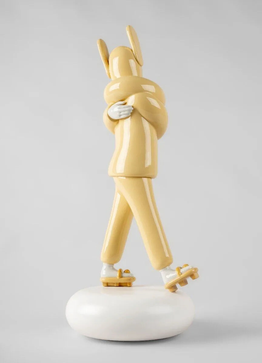 Embraced (Yellow) Sculpture