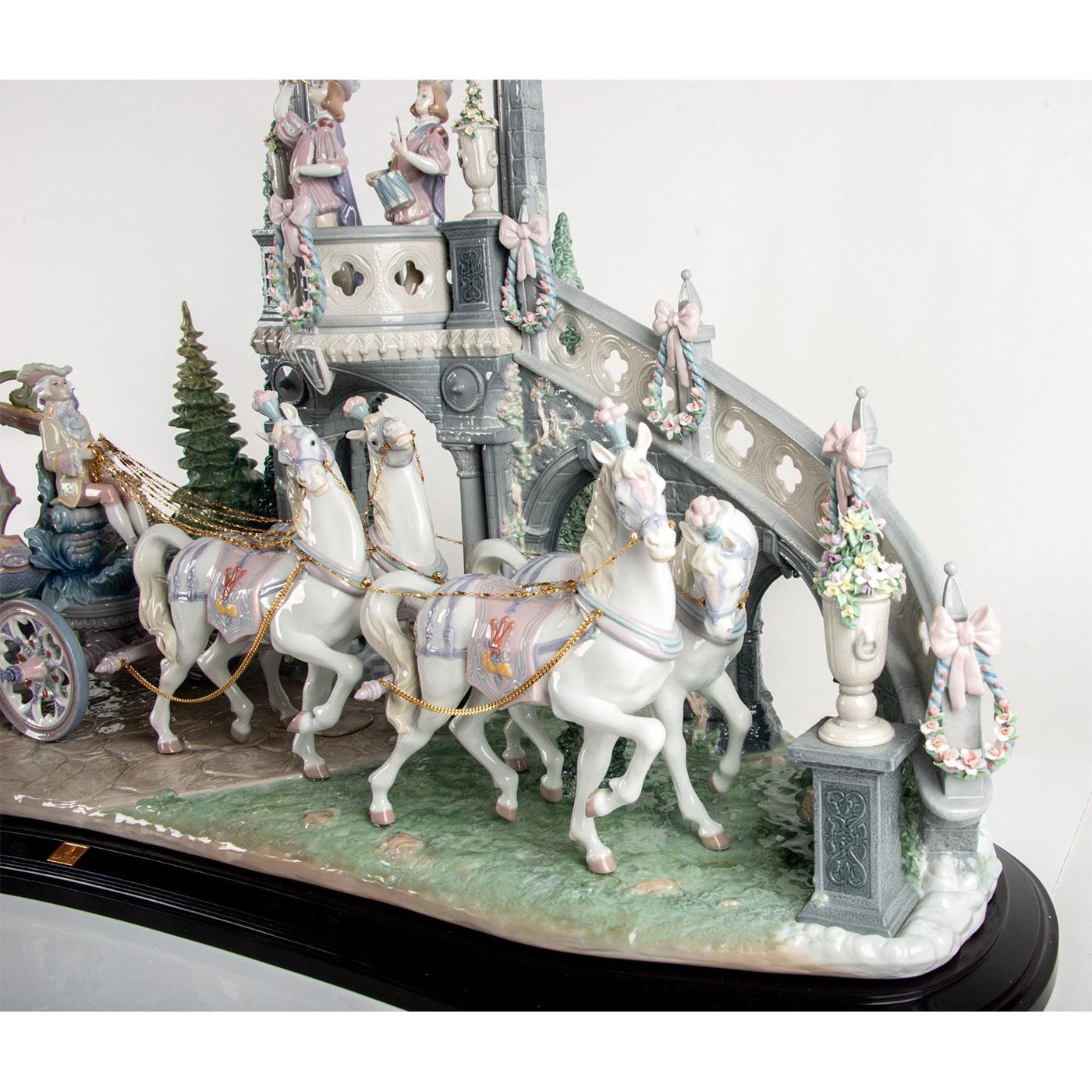 Cinderella's Arrival Sculpture. Limited Edition