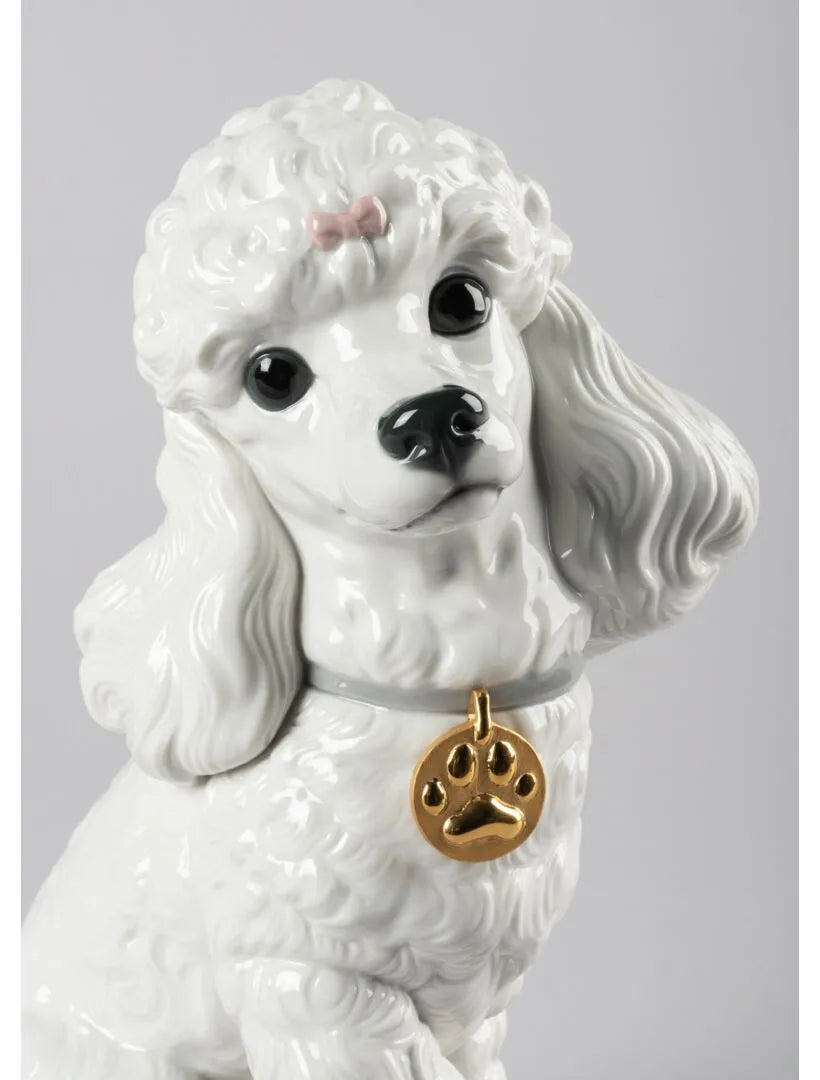 Poodle with Mochis Dog Figurine