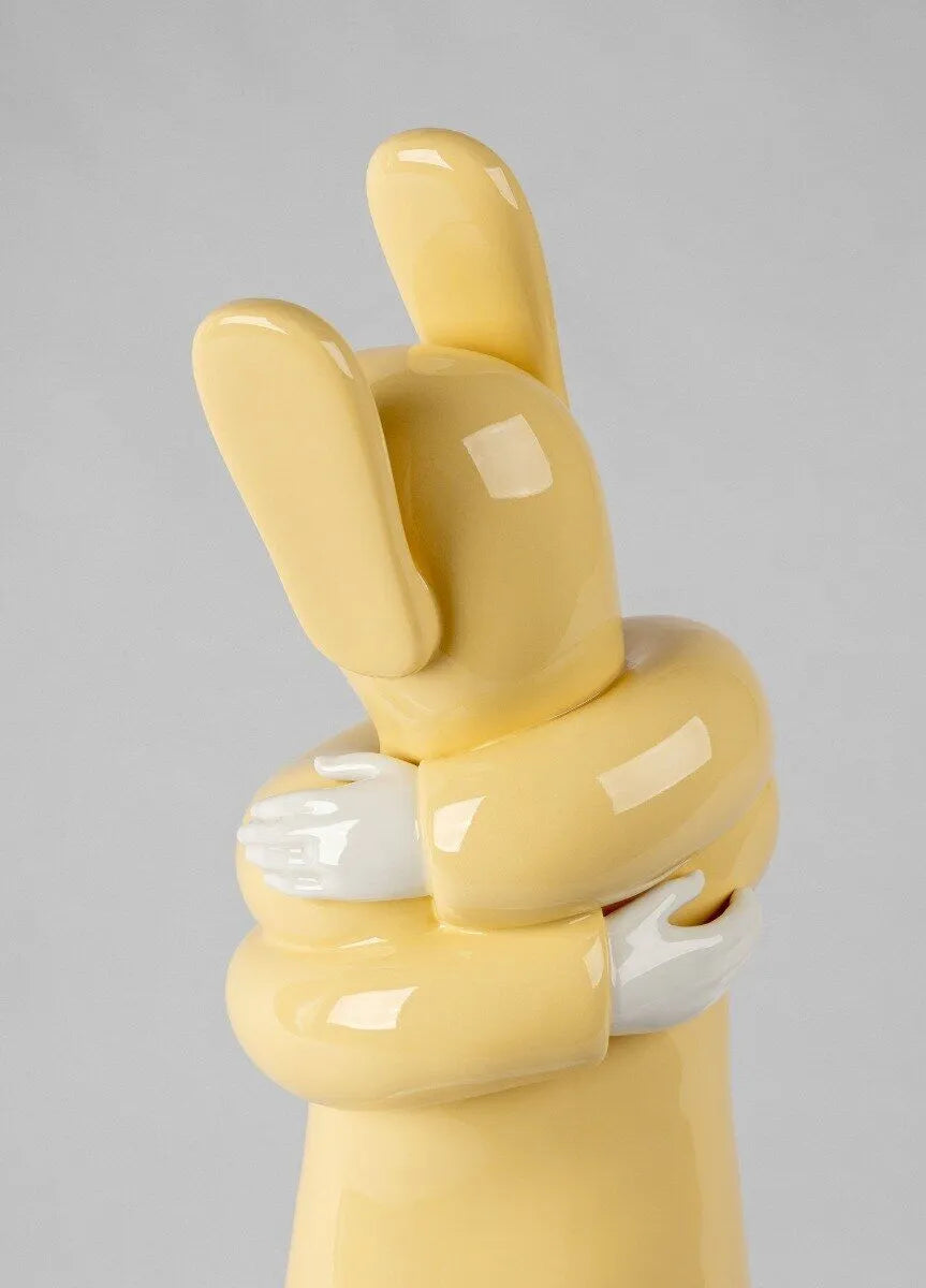 Embraced (Yellow) Sculpture