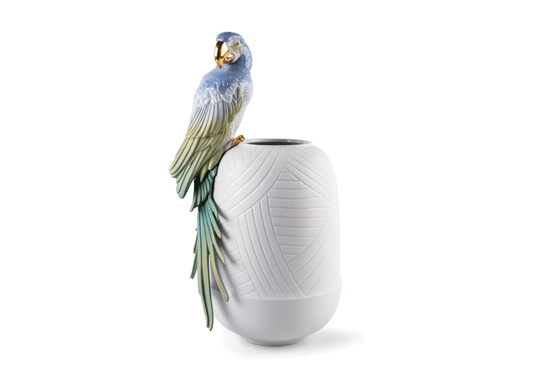 MACAW BIRD VASE